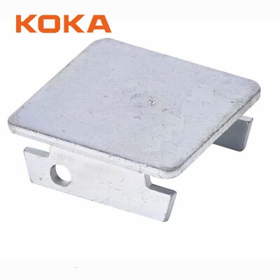 Tapa de extremo de canal de acero galvanizado de tamaño personalizado 41x41