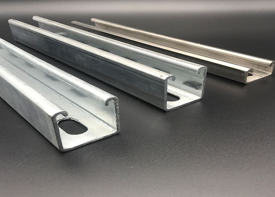 Q235 GI Pre galvanizado canal con ranuras 41x41 acero inoxidable 316 Unistrut