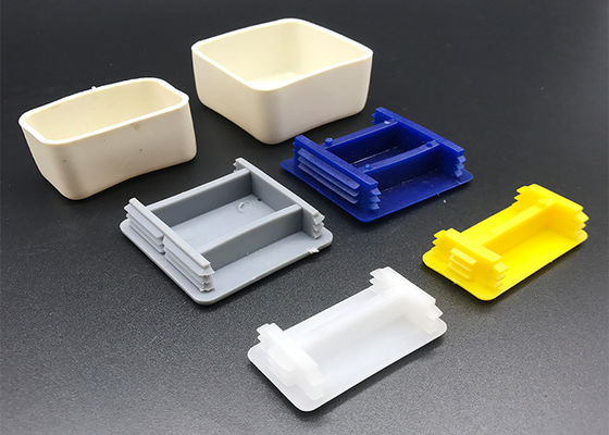 41x41 Capilla de extremo del canal de estrujo Plástico Negro Amarillo