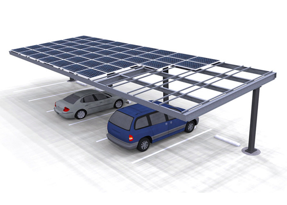 Sistema de montaje solar galvanizado sumergido caliente 150KM/H Carport de aluminio del tejado de 45 grados
