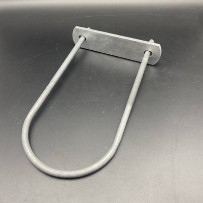 Cabeza redonda de acero inoxidable U-bolsillo personalizado con placa