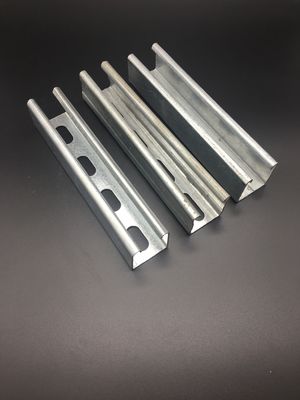 Alta resistencia 41x62 41x41 3m 6m canal de unistrut plano con ranuras