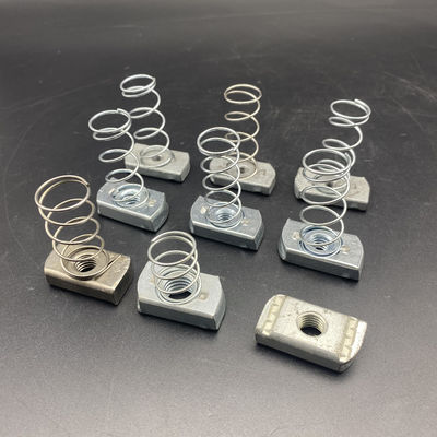 Envasado de zinc de resorte regular m8 m10 m12 Nueces de canal