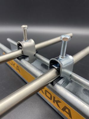 Clamparas de cable de conducción con soporte de zinc con recubrimiento de 3/4'' 3/8'