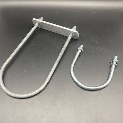 Envasado en caliente galvanizado con cabeza redonda U cerrojo con placa