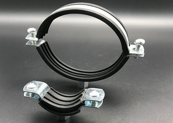 Clamparas de tubería de fábrica para tubos m8 m10 tornillos Clamparas de tubos eléctricas de zinc EPDM