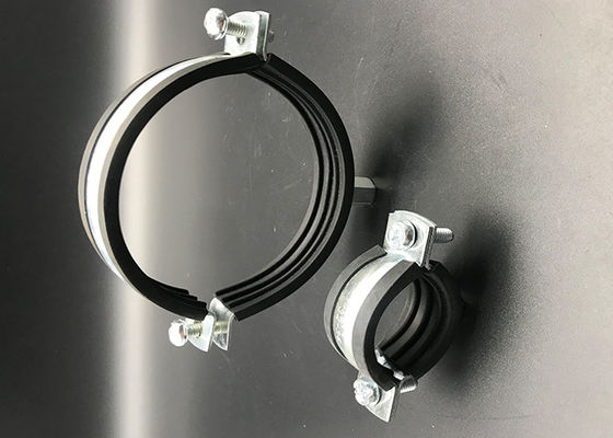 Clampada de tubería de EPDM de acero galvanizado con revestimiento de caucho epdm
