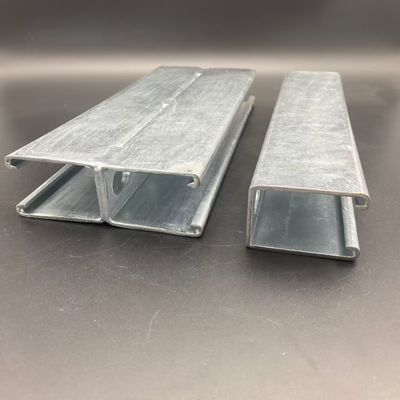 Material de construcción con ranuras de doble canal de espalda a espalda C canal unistrut