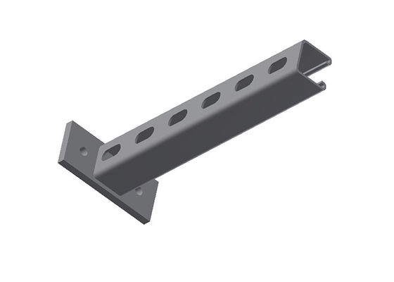 Brackets de brazo galvanizado con ranuras de acero al carbono