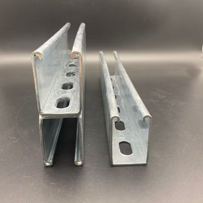 Profile de trabajo pesado de zinc eléctrico doble canal de unistrut