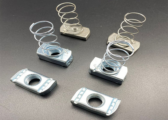 Accesorios de soporte eléctrico Zinc Unistrut Muescas de resorte