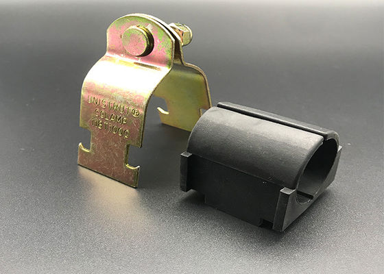 Fabricante Clampas de almohadillas de caucho de zinc de oro de 3/4