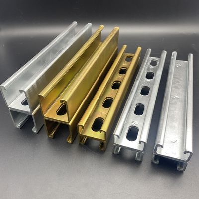 Oro zinc con ranuras 41x41 41x21 canal de apoyo de espalda a espalda