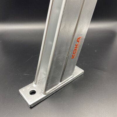 Armas de bandeja de cable de acero galvanizado de vuelta al canal trasero