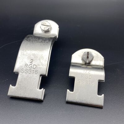 Factory 1/2'' 2'' SS304 SS316 Pipe Clamps for Strut Channel