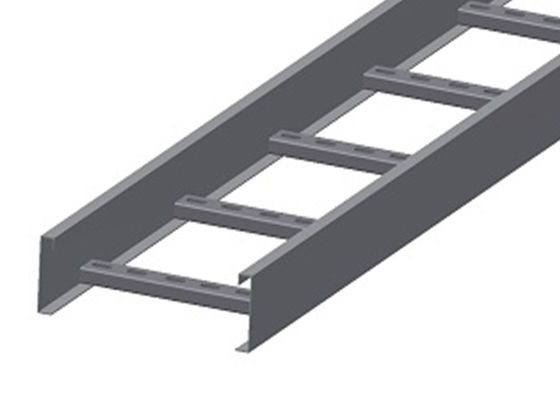 La inmersión caliente Ss304 galvanizó la escalera del cable afianza la capa del polvo con abrazadera de Q235B