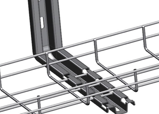 Acero galvanizado sumergido caliente de Mesh Cable Tray Basket Q235B del alambre de la PÁGINA